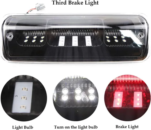 Vista 5 de Compatible con 3ª luz de freno Ford F150 2004-2008, para Ford Explorer Sport Trac 2007-2010 luz de freno de montaje alto para 7L3Z-13A613-B