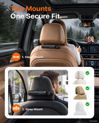 Vista 7 de LUCKVIEW GFD2 Cámara inalámbrica para coche de bebé, monitor de pantalla