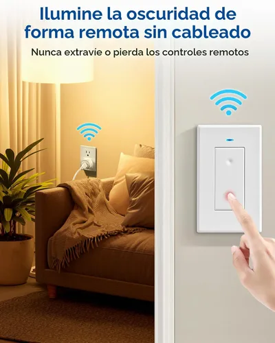 Vista 3 de Salida de Control Remoto, Interruptor de Luz Inalámbrico WILAWELS, Interruptores de Luz Remotos Desmontables, Interruptor de Salida Remoto