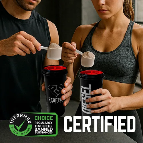Vista 7 de PERFECT SPORTS Diesel 100% Proteína aislada de suero de Nueva Zelanda Endulzada con Stevia, sin ingredientes artificiales, Keto 0 g