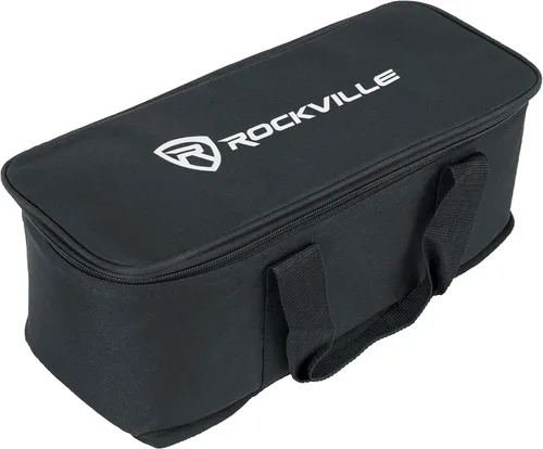 Vista 6 de Rockville MINI RF BAG - Funda de transporte para 5 luces MINI RF o IR, interior acolchado, divisores ajustables, perfecto para transporte