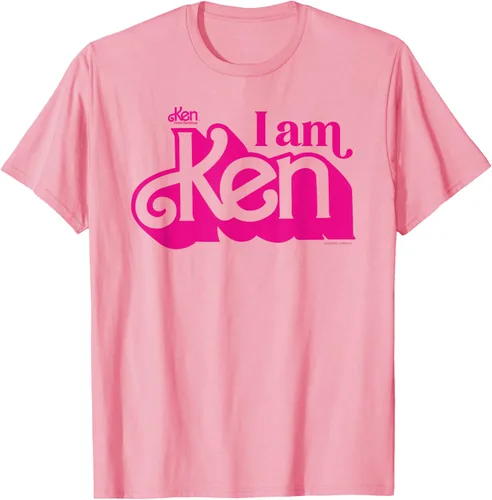 Vista 32 de Camisetas y camisetas de Barbie The Movie I Am Ken para hombres y mujeres Negro