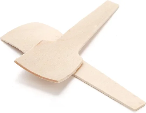 Vista 4 de Bekith 400 cucharas pequeñas de madera, mini cucharas de helado de madera, cuchara desechable de 2-3/4 pulgadas para manualidades, exfoliantes