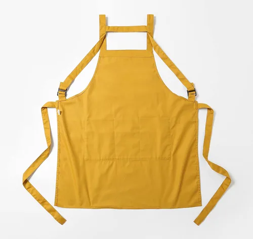 Vista 9 de Jeelow Delantal de cocina de algodón o sarga de algodón para hombres y mujeres, ajustable con bolsillos ajustables