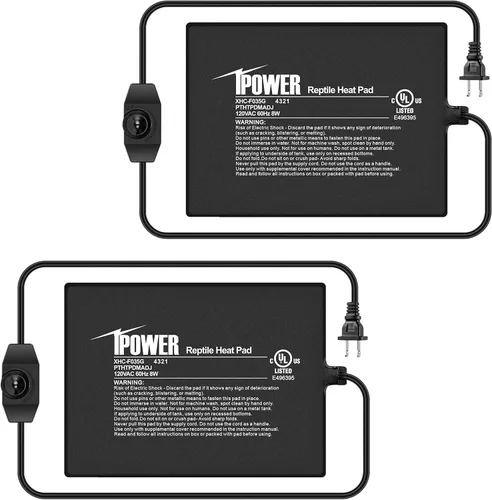 Vista 17 de iPower Almohadilla térmica para reptiles de 4 x 7 pulgadas, calentador de terrario para animales pequeños