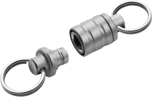 Vista 10 de OKNIFE Otacle R1 - Llavero magnético para llavero, llavero de titanio desmontable Esay, accesorio EDC de liberación rápida para exteriores