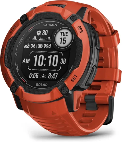 Vista 11 de Garmin Instinct 2X Solar - Edición táctica, reloj inteligente GPS resistente, linterna incorporada, calculadora balística, capacidad de carga solar