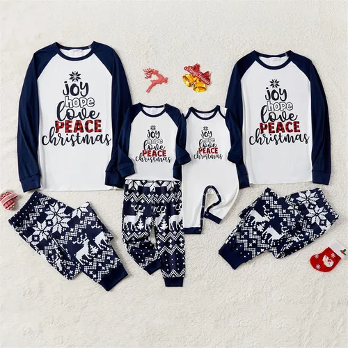 Vista 8 de PATPAT Pijamas de Navidad familiares a juego, pijamas de Navidad para la familia, mamá y yo, trajes de Navidad