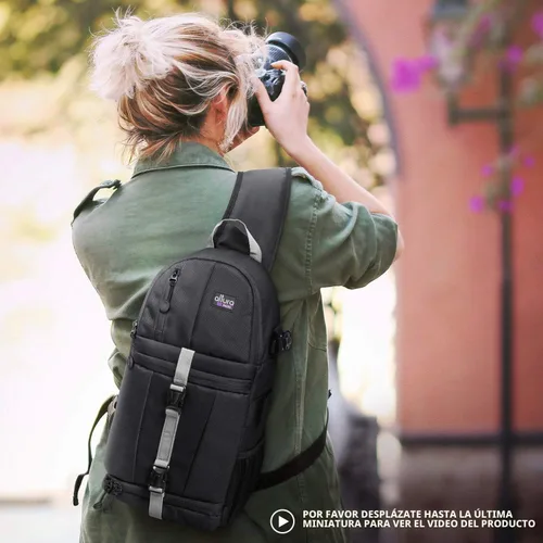 Vista 4 de Altura Photo Bolsa para cámara tipo bandolera - Mochila para cámaras Canon, Nikon, Sony y GoPro DSLR y sin espejo - Mochilas cruzadas para fotógrafos