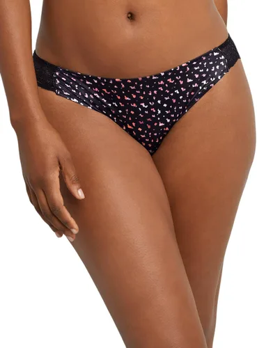 Vista 30 de Maidenform Bragas Comfort Devotion con parte trasera con encaje tipo tanga para mujer Batik Blossoms Print/Timeless Purple