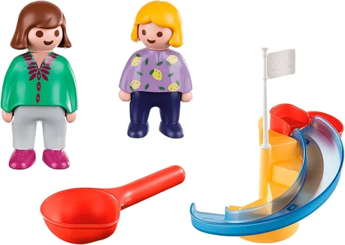Vista 3 de Playmobil 1.2.3 Tobogán acuático Aqua