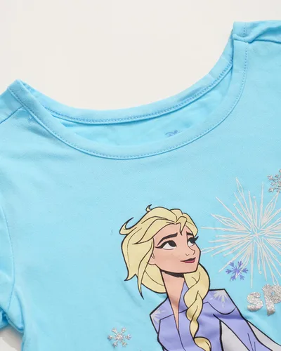 Vista 2 de Disney Camiseta de manga corta con estampado de Frozen Bold and Brave para niña