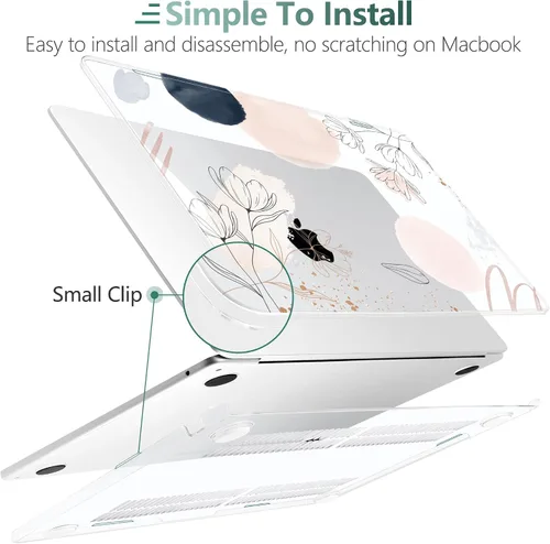 Vista 6 de [Usado] DONGKE Funda para MacBook Air M4 de 13.6 pulgadas 2025 2024 2023 2022 Modelo A3240 A3113 A2681 M3 M2 Chip, carcasa rígida de plástico