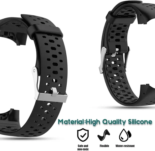 Vista 3 de Correa de repuesto compatible con Polar M430/M400 GPS Smart Sports Watch Pulsera de silicona suave