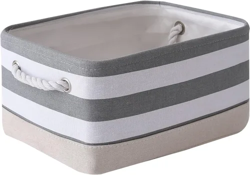 Vista 33 de TheWarmHome Contenedores de almacenamiento para estantes, tamaño mediano, 3 unidades, 13.8 pulgadas de largo x 9.8 pulgadas de ancho x 6.7 pulgadas