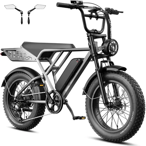 Vista 11 de Jasion RetroVolt Pro Electric Bike,52v 20Ah,90-Mile Range,38MPH,Fat Tire Pavonado