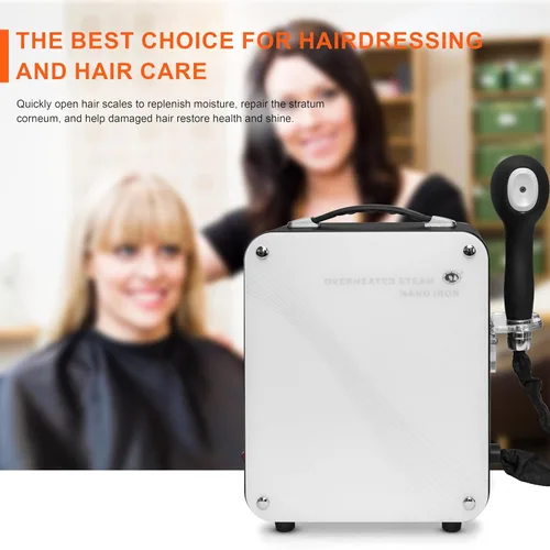 Vista 3 de Peluquería Nano Blue Light Micro Mist Hair Steamer Hair Perm Coloring Hot Dyeing Equipment for Hair Care Añade suavidad Shine Elitzia ETD303