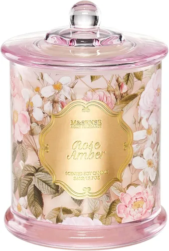 Vista 27 de M&SENSE Velas de Cítricos para el Hogar Aromáticas, Vela de Soja Orgánica Natural de 12.7oz 75 Horas de Larga Duración de Combustión Lenta, Vela