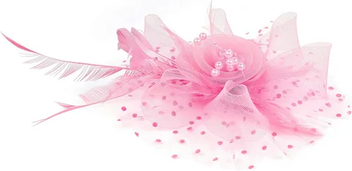 Vista 6 de Tocado para mujer, diadema para fiesta de té, sombreros de Kentucky Derby, cóctel, flores, malla plumas, sombreros, clip para el cabello para boda