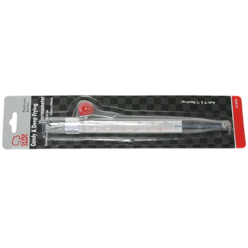 Vista 2 de Chef Craft Select Candy Thermometer, 8 pulgadas de largo, blanco roto