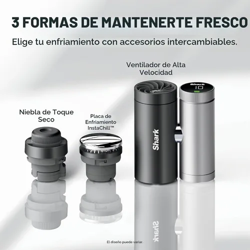 Vista 5 de Shark ChillPill FA022 - Ventilador 3 en 1, placa de refrigeración y Carbono