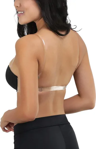 Vista 2 de ToBeInStyle - Sostén en V convertible con escote profundo para mujer
