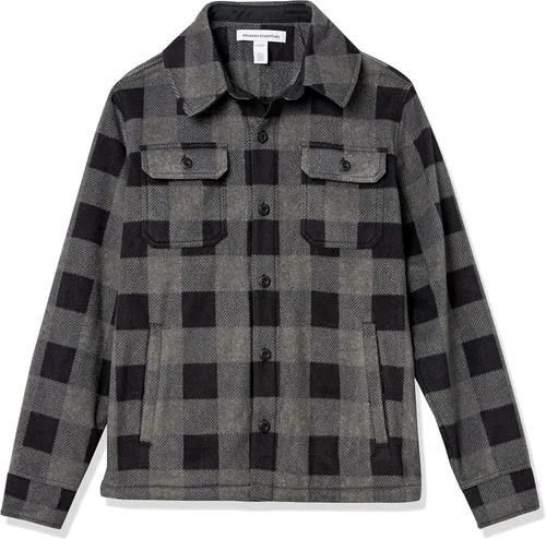 Vista 5 de Tienda Essentials Men's Long-Sleeve Polar Fleece Shirt Jacket