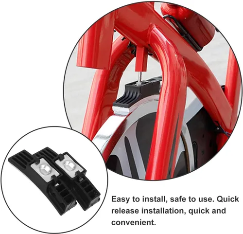Vista 8 de BESPORTBLE Brake Pads for Exercise Bikes - Durable Non-Slip Design Easy Installation Ideal for Gym Use Replacement Brake Block 4.13 X 1.18 X 1.18