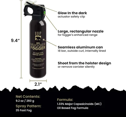 Vista 3 de The BMF - Spray pimienta con funda, spray de pimienta de 35 pies, BMFG 9.2 oz 9.17 oz