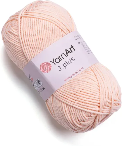 Vista 40 de YarnArt Jeans Plus - Hilo de mezcla de algodón suave, 100g (3.5 onzas), 160m (174 yardas), 55% algodón, 45% acrílico, grosor medio #4, ideal