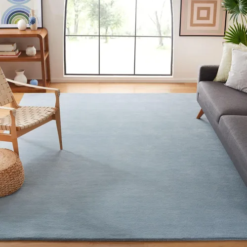 Vista 21 de SAFAVIEH Fifth Avenue Collection - Alfombra de área de 2 pies 3 pulgadas x 7 pies, color azul, diseño geométrico, ideal para zonas de alto tráfico