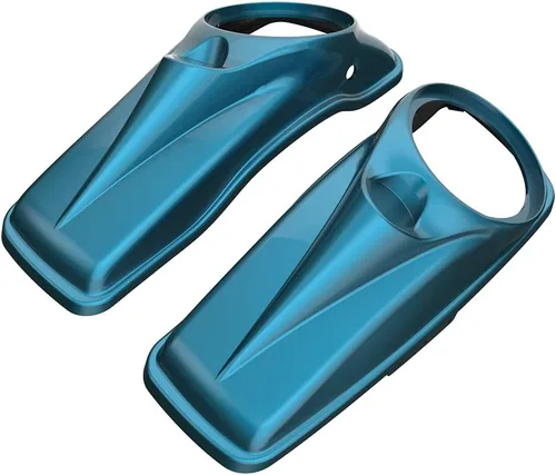 Vista 39 de Tapas para bocinas de motocicleta aptas para 2014+ Harley Touring Hard Saddle Bags - Whisky ámbar, 8 pulgadas Amber Whiskey