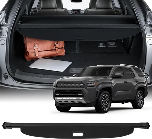 Vista 19 de SCITOO Cubierta de carga 2022-2024 para Jeep Grand Cherokee, accesorios retráctiles para maletero trasero, antimiradas, cubierta de seguridad