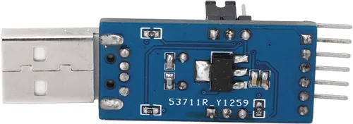 Vista 2 de Fafeicy Módulo adaptador convertidor USB a IIC I2C UART, salida de 5 V y 3.3 V, pantalla de estado LED, con cable de puente