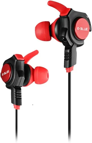 Vista 2 de Auriculares de gaming con cable con micrófono desmontable, E-3LUE 0.138in Hifi auricular de juego en la oreja, cancelación de ruido estéreo graves