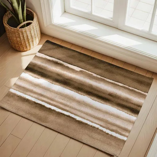 Vista 25 de 2x3 Area Rugs, Blue Stripes Non Slip Area Rugs for Living Room, Bedroom, Barhroom, Entryway, Watercolor Retro Ombre Abstract Tie Dye Art Soft