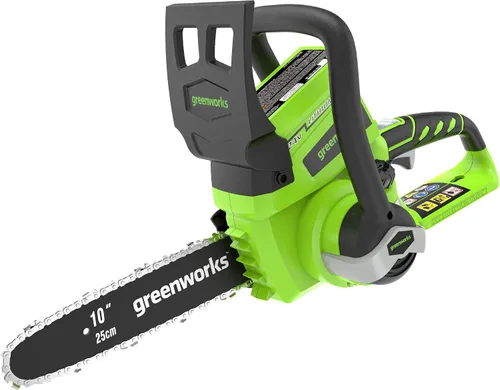 Vista 9 de Greenworks Motosierra de 24 V, sierra de poste de 24 V, kit combinado (1) batería de 2 AH, (1) cargadores de 2 A