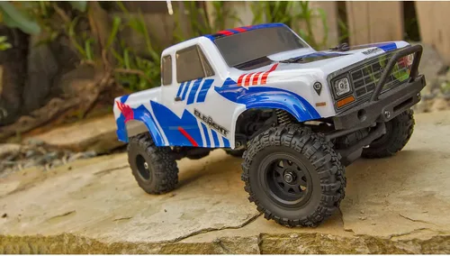 Vista 2 de Team Associated 1/24 Enduro24 4 ruedas tracción Sendero Trail Truck RTR listo para funcionar rojo/azul ASC20181