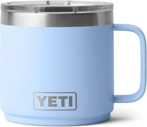 Vista 20 de YETI Rambler - Taza apilable de 14 onzas, aislada al vacío, de acero inoxidable con tapa MagSlider Stackable Violeta ultramar