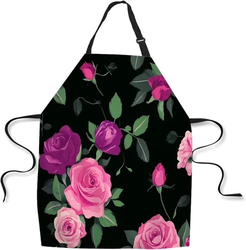 Vista 19 de Delantal de cocina vintage de béisbol con bandera estadounidense, delantal de chef casero, impermeable, para mujeres y hombres, 31 x 27 pulgadas