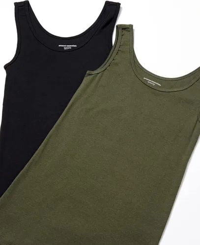Vista 3 de Tienda Essentials - Camiseta de tirantes ajustada para mujer paquete de 2