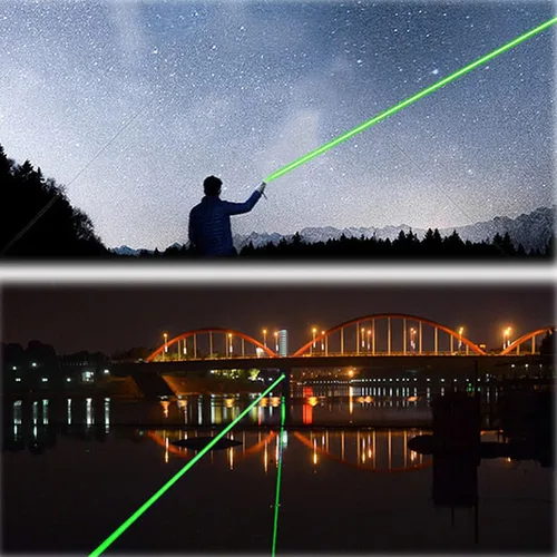 Vista 9 de Puntero láser de alta potencia, luz indicadora láser verde, carga USB, presentación, juguetes interactivos para perros de interior y gatos