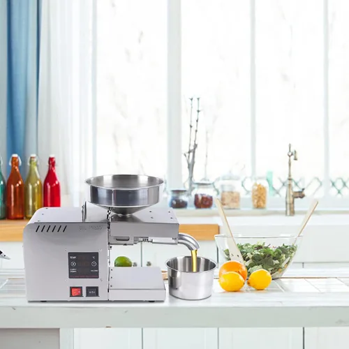 Vista 3 de Máquina de prensa de aceite automática comercial, acero inoxidable automático, extractor de prensa de aceite, aceite orgánico para aguacate, coco