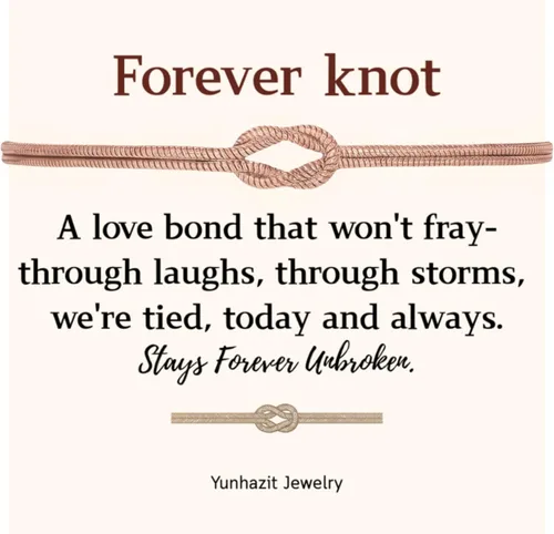 Vista 14 de Pulseras a Juego para Parejas – Pulseras BFF con Nudo de Amor de Promesa Infinita para Mujeres y Hombres, Joyería de Amistad Hipoalergénica que No
