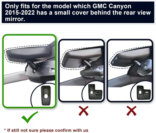 Vista 2 de Mangoal Cámara de tablero 4K para GMC Canyon 2015-2022 WD Elevation AT4 Denali (modelo A), aspecto OEM integrado, video UHD 2160P, WiFi integrado