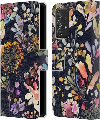 Vista 12 de Head Case Designs Officially Licensed Ninola Eucalyptus Wild Grasses Leather Wallet Case Compatible with Samsung Galaxy A53 5G (2022)