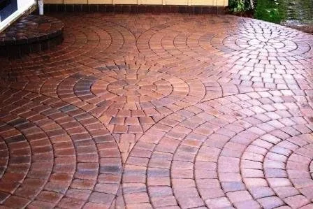 Vista 8 de 6 moldes Keystone hacen adoquines de entrada o patio de 6 x 5 x 4 x 2.5 pulgadas de grosor