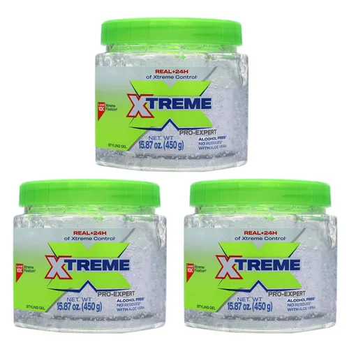 Vista 9 de Gel de peinado profesional Xtreme, transparente con aloe vera, sin alcohol, agarre máximo, 15.87 onzas, paquete de 2