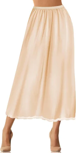Vista 7 de Jadive Medio deslizamiento de 22"/30"/36" para debajo del vestido, S a XXXL Beige