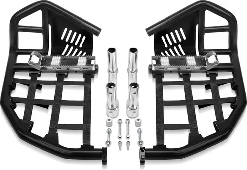 Vista 2 de JY PERFORMANCE Barra Nerf compatible con Yamaha YFZ450 YFZ 450 1999-2022 Protector de talón (no se adapta a YFZ 450R) (negro)